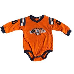 Denver Broncos Orange NFL 12m Long Sleeved Bodysuit
